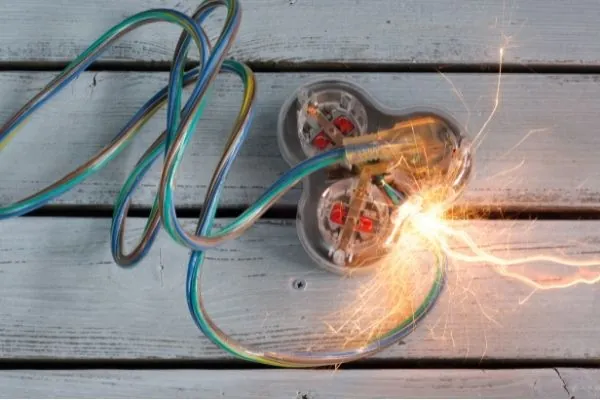 Elektrische storing door kortsluiting